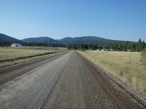 GDMBR: We were heading south out of Lincoln on Stemple Pass Road.